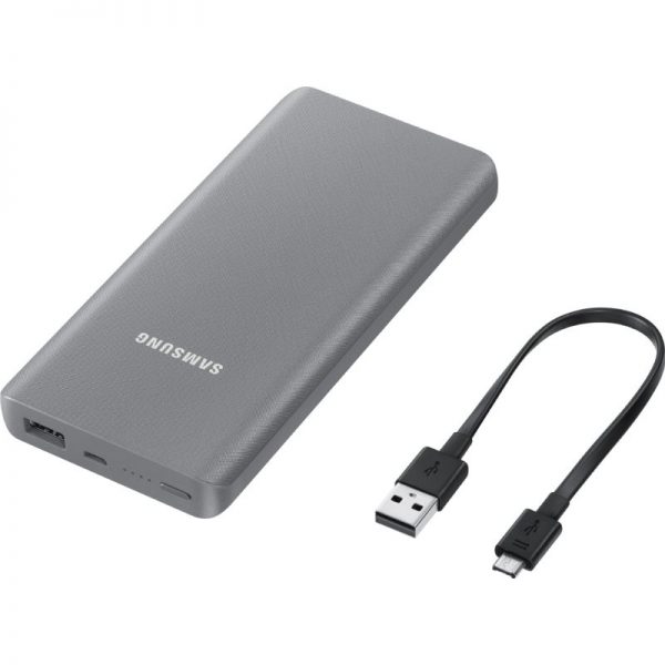 Samsung Battery Pack Powerbank 10.000 mAh Grijs Powerbank goedkoop online kopen en ook nooit meer een lege accu? Bestel hem nu bij CoolBlue