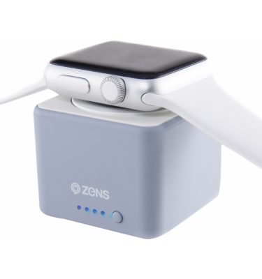 Zens Apple Watch Powerbank Grijs Powerbank goedkoop online kopen en ook nooit meer een lege accu? Bestel hem nu bij CoolBlue