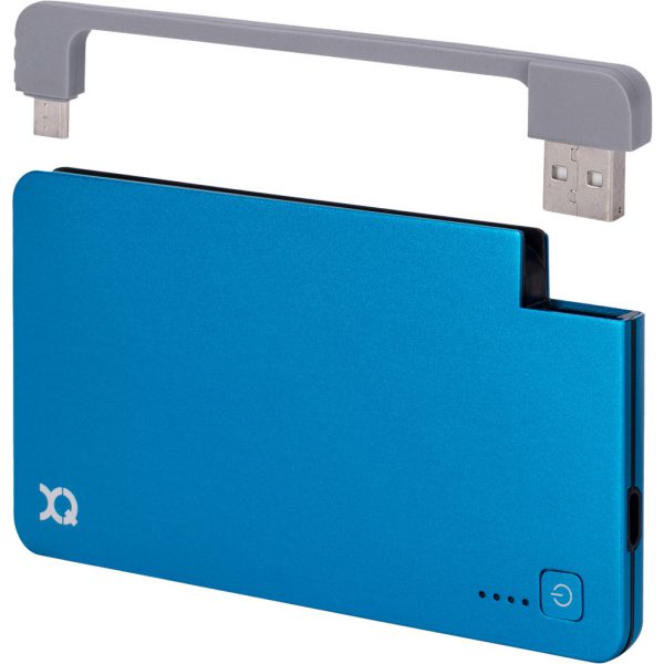 Xqisit Powerbank 3000 mAh Micro USB Blauw Powerbank goedkoop online kopen en ook nooit meer een lege accu? Bestel hem nu bij CoolBlue